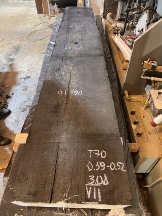 Мореный дуб слэб, доска - Bog oak-черный дуб, золотой дуб111537