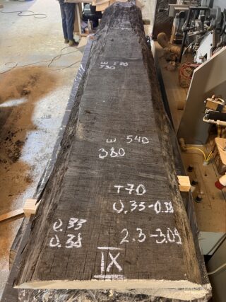 Мореный дуб слэб, доска - Bog oak-черный дуб, золотой дуб111539